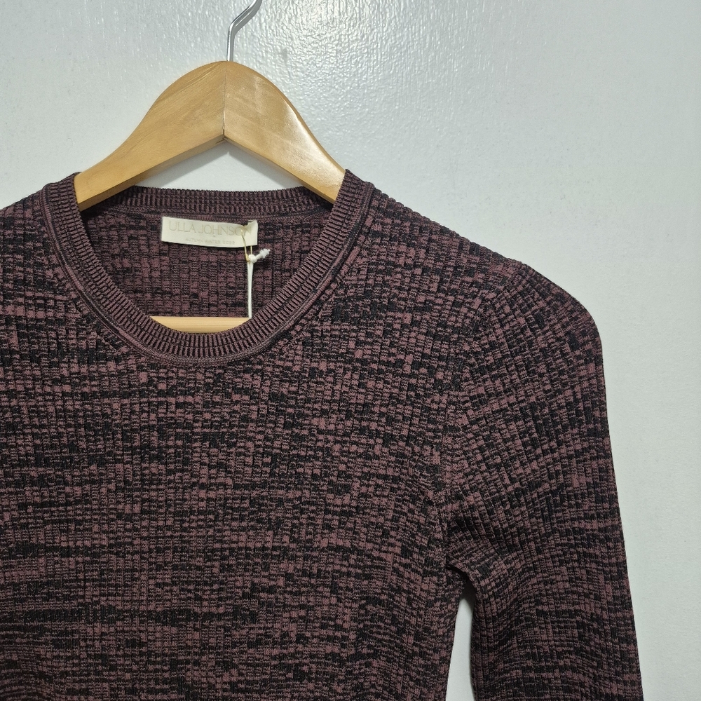 Ulla Johnson Obsidian Marcellina Dress Midi Sweaterknit Open Back SZ 8 Orig $825 - Picture 3 of 9
